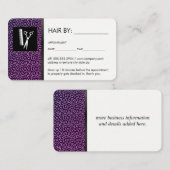 Carte De Rendez-vous Cheveux (Devant / Derrière)