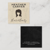 Carte De Rendez-vous Cheveux et beauté modernes | Salon (Devant / Derrière)
