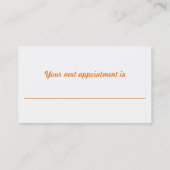 Carte De Rendez-vous Cheveux orange sauvage (Dos)