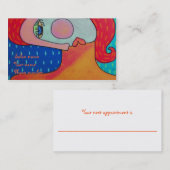 Carte De Rendez-vous Cheveux rouge (Devant / Derrière)