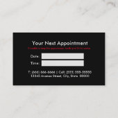 Carte De Rendez-vous Chic fleur rouge faux or parties scintillant monog (Dos)