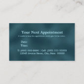 Carte De Rendez-vous Chic floral glittery Turquoise Turquoise or monogr (Dos)