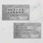 Carte De Rendez-vous Chic Grunge Grey (rendez-vous) (Devant / Derrière)