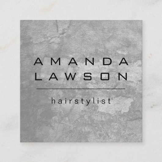 Carte De Rendez-vous Chic Grunge Grey (rendez-vous) (Devant)