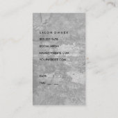 Carte De Rendez-vous Chic Grunge Grey (rendez-vous) (Dos)