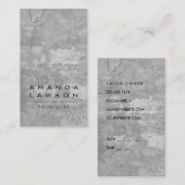 Carte De Rendez-vous Chic Grunge Grey (rendez-vous) (Devant / Derrière)