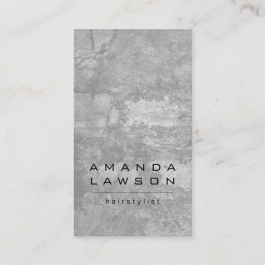 Carte De Rendez-vous Chic Grunge Grey (rendez-vous) (Devant)