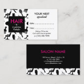Carte de rendez-vous Chic Hair Stylist (Devant / Derrière)