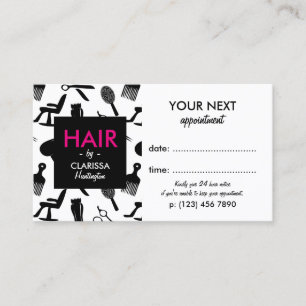 Carte de rendez-vous Chic Hair Stylist