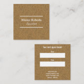 Carte De Rendez-vous Chic liège (Devant / Derrière)