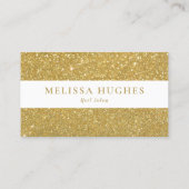 Carte de rendez-vous Chic Modern Gold Parties scin (Dos)
