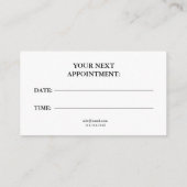 Carte De Rendez-vous Chic Rose Gold Parties scintillant Coiffeur sèche  (Dos)