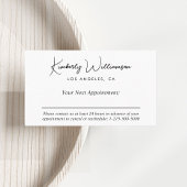 Carte De Rendez-vous Chic Signature Script Business