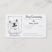 Carte De Rendez-vous chien en photo drôle Services de garde d'animaux d (Devant)