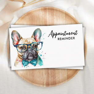 Carte De Rendez-vous Chien Groomer Funny Chiot Pet Français Chien taule