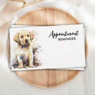 Carte De Rendez-vous Chien Groomer Labrador Retriever Puppy Pet Pet Sit
