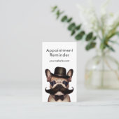 Carte De Rendez-vous Chien Groomer mignon Chien Français (Debout devant)