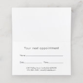 Carte De Rendez-vous Chien Groomer mignon Français Bulldog Folding (Intérieur déplié)