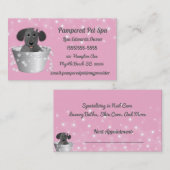 Carte De Rendez-vous Chien Grooming Chien Spa (Devant / Derrière)