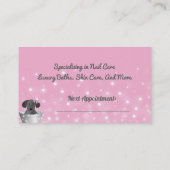 Carte De Rendez-vous Chien Grooming Chien Spa (Dos)