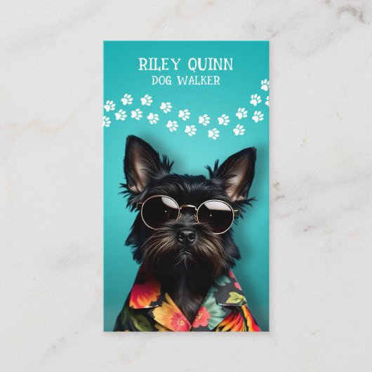 Carte De Rendez-vous Chien Walker (Devant)