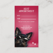 Carte De Rendez-vous Chien Walker (Dos)