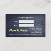 Carte De Rendez-vous Chiens de soins pour animaux Chats Oiseaux Silhoue (Dos)