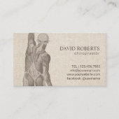 Carte De Rendez-vous Chiropractor Massage Therapy Elegant Appointment (Devant)