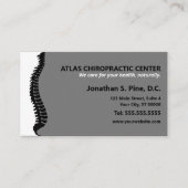 Carte De Rendez-vous Chiropraticien de la colonne vertébrale latérale N (Devant)