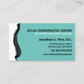 Carte De Rendez-vous Chiropraticien de la colonne vertébrale latérale N (Devant)