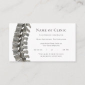Carte De Rendez-vous Chiropraticien professionnel de la colonne vertébr (Devant)