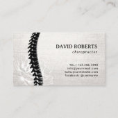 Carte De Rendez-vous Chiropratique Acupuncture Spine Nomination florale (Devant)
