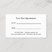 Carte De Rendez-vous Chiropratique Professionnel Chiropraticien Thérapi (Dos)