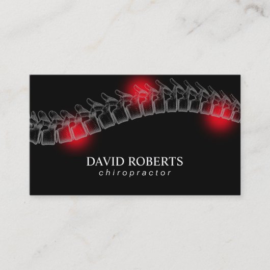 Carte De Rendez-vous Chiropratique Professionnel Chiropraticien Thérapi (Devant)