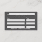 Carte De Rendez-vous Chrome Holographique 3D Médicale Caduceus (Dos)