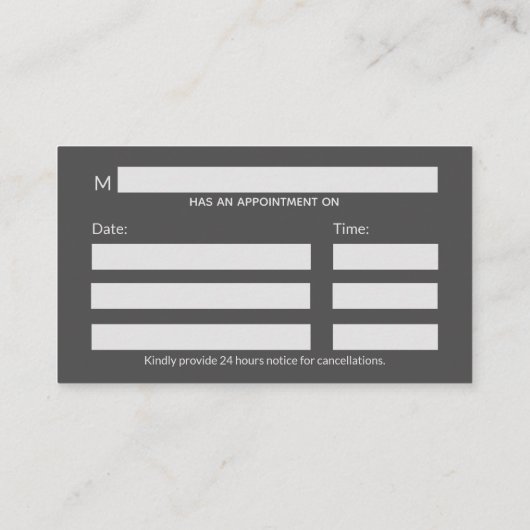 Carte De Rendez-vous Chrome Holographique 3D Médicale Caduceus (Dos)