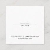 Carte De Rendez-vous cisaillement moderne | Aquarelle | Coiffeuse (Dos)