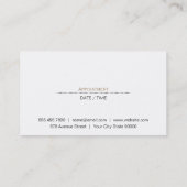 Carte De Rendez-vous Cisaillement moderne Blond Brunette rousse (Dos)