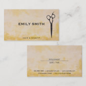 Carte De Rendez-vous cisaillement moderne | Coiffeuse (Devant / Derrière)