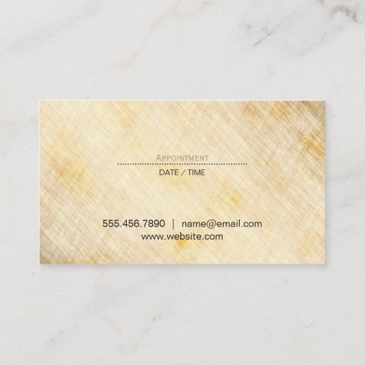 Carte De Rendez-vous Cisaillement moderne / rustique (Dos)