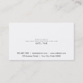 Carte De Rendez-vous cisaillement moderne | Wood Stylist (Dos)