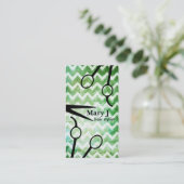 Carte De Rendez-vous cisaillements grunges de ciseaux de coiffeur de (Debout devant)