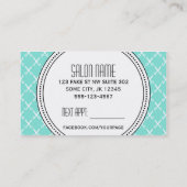 Carte De Rendez-vous cisaillements modernes simples de menthe de (Dos)