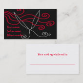 Carte De Rendez-vous Ciseaux (Devant / Derrière)