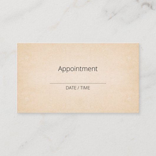 Carte De Rendez-vous Ciseaux de coiffeur (Dos)