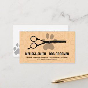Carte De Rendez-vous Ciseaux Doggy Paw