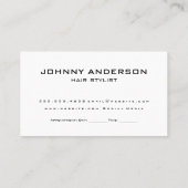 Carte De Rendez-vous Ciseaux et broches à cheveux | Cheveux d'or (Dos)