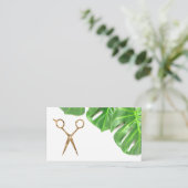 Carte De Rendez-vous Ciseaux | Monstera (Debout devant)