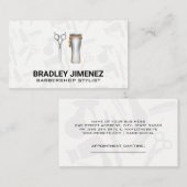 Carte De Rendez-vous Ciseaux | Pince à cheveux (Devant / Derrière)