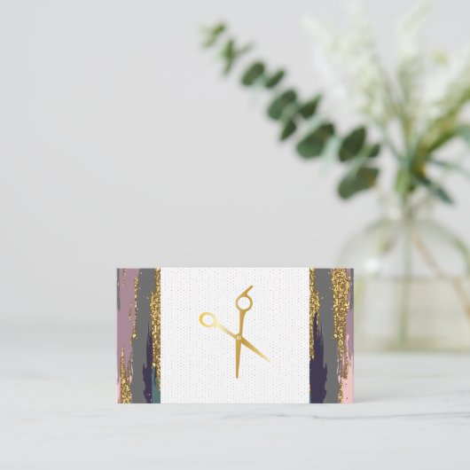 Carte De Rendez-vous Ciseaux | Style Boho Art Moderne (Debout devant)